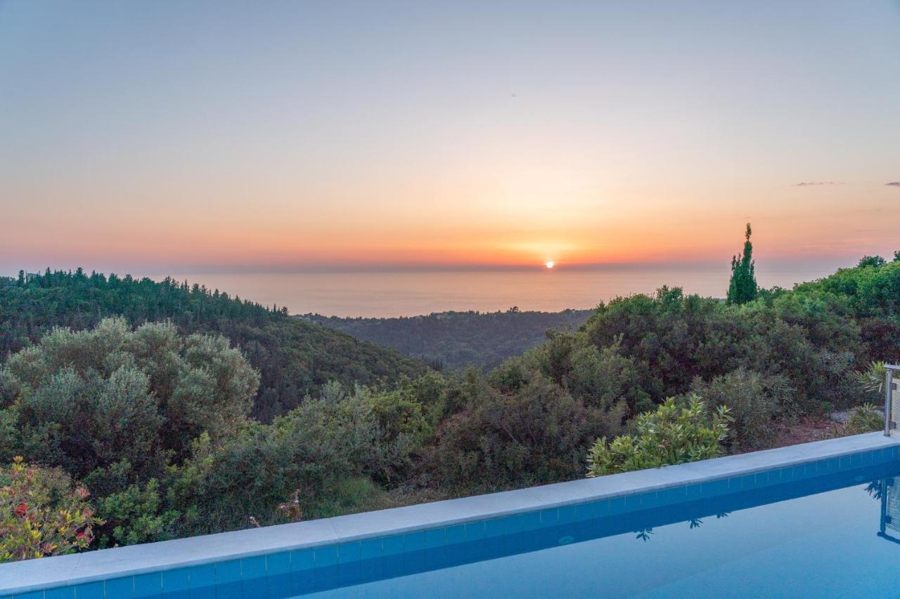 Stone Villa Eriphyle ,Private Witn Sunset View Фискардон Экстерьер фото