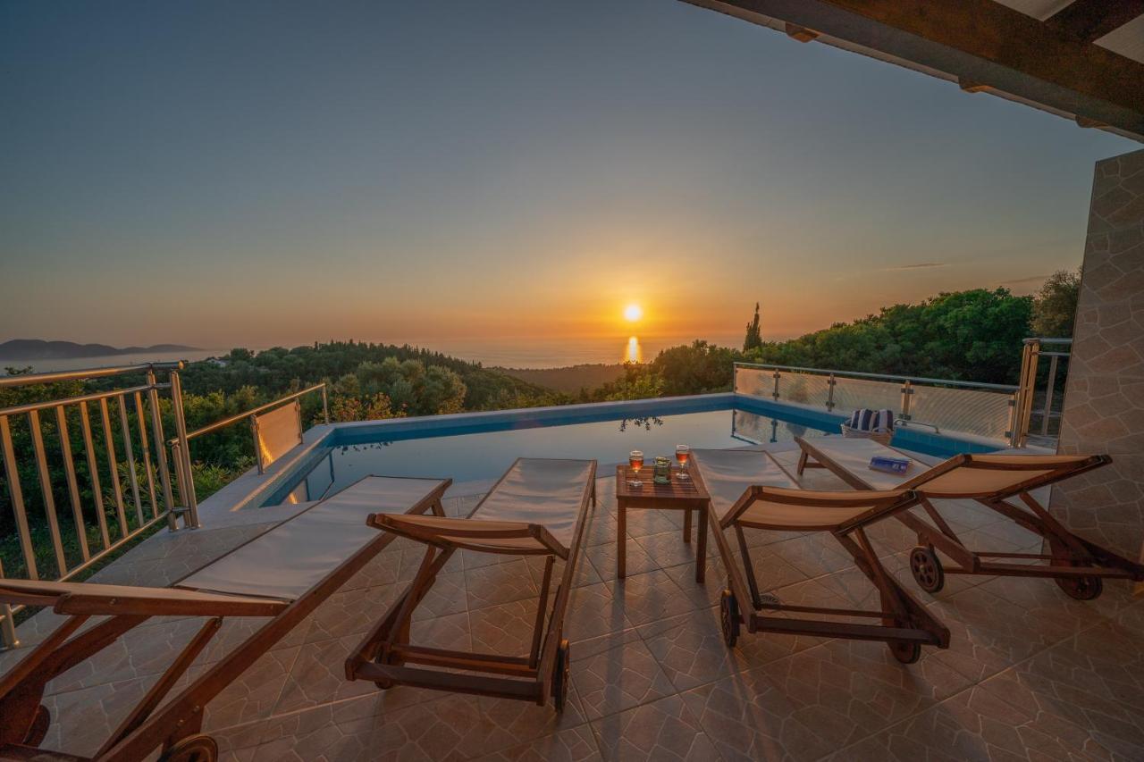Stone Villa Eriphyle ,Private Witn Sunset View Фискардон Экстерьер фото