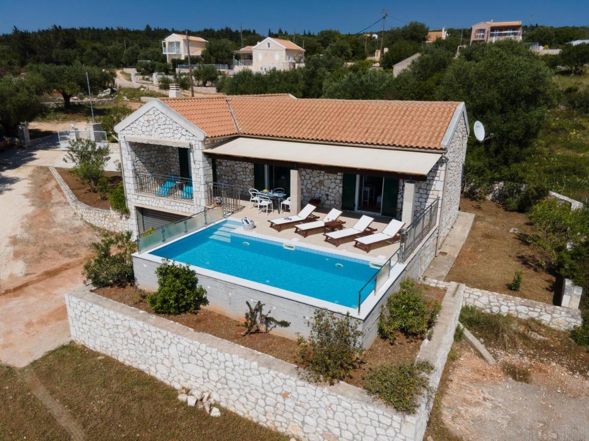 Stone Villa Eriphyle ,Private Witn Sunset View Фискардон Экстерьер фото